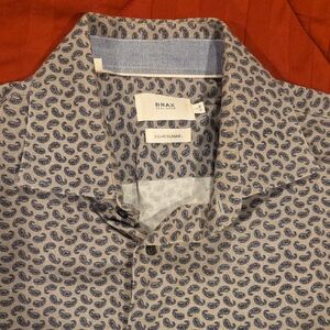 Brax Men's Gray Paisley Dress Shirt